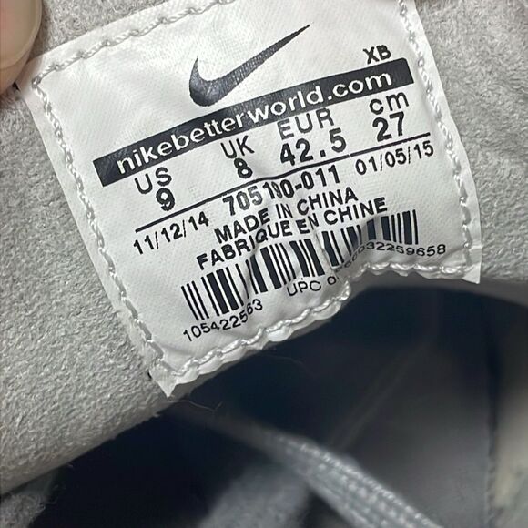 Nike SB Zoom Stefan Janoski Men’s Sz 9 Gray White Canvas PRM Polka Dot Sneakers - Picture 6 of 11